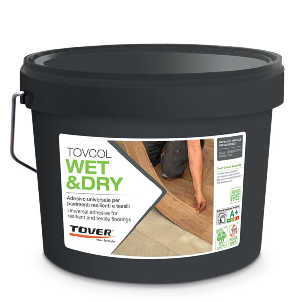 Tovcol Wet&Dry Adhesivo universal al agua para revestimientos resilientes y textiles
